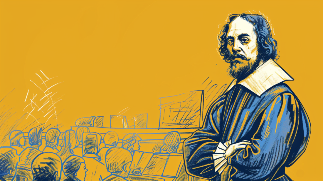 Use this to ask questions and learn about William Shakespeare.
Shakespeare is often intimidating to first-time readers due to the dated language. This suite of tools are designed to be a reading co-pilot to help people enjoy the bard's work.


Shakespeare Translator
The automatic Shakespeare Translator instantly translates Shakespearean English into plain-spoken, modern English. It works with any Elizabethan or older English texts. Simply enter the text and Shakespeare translator will give you back a modern english rendition!


Shakespeare Quote Suggester
Want to sound learned and fancy? The Shakespeare Quote Suggester looks at a piece of writing and suggests some Shakespeare quotes you could add to it.


Poem Analyzer
Ever been confused by what a poem is trying to say? What the poet is doing? The Poem Analyzer offers clear, simple breakdowns of any poem.


These tools have helped over 500,000 students and readers enjoy William Shakespeare. Hundreds of teachers have embraced them as valuable tools for the modern classroom. They've even been written about in the School Library Journal and The Stanford Book Haven.
https://beta.pickaxeproject.com/